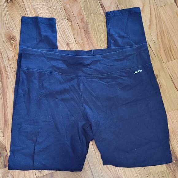🤸‍♀️3 for 12🤸‍♂️ Jockey Essential Cotton 7/8 Classic Navy Leggings Large - Picture 5 of 5